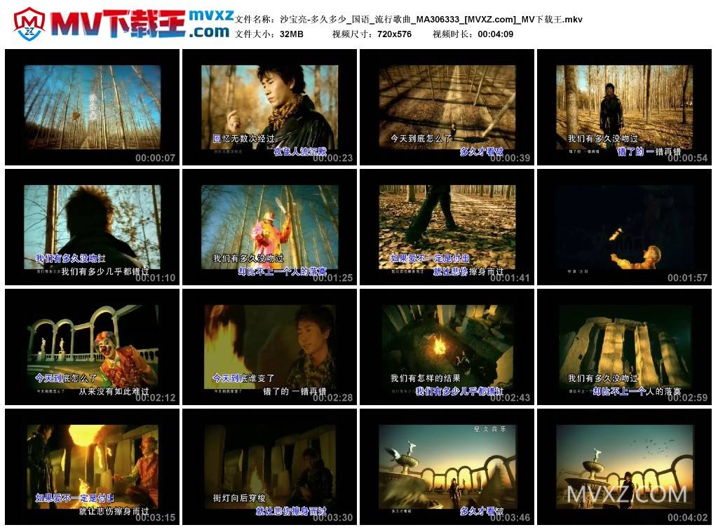 沙宝亮-多久多少_国语_流行歌曲_MA306333